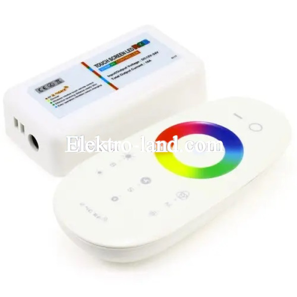 Контроллер RGBW OEM 24А-2.4G-Touch белый (6A*4канала)